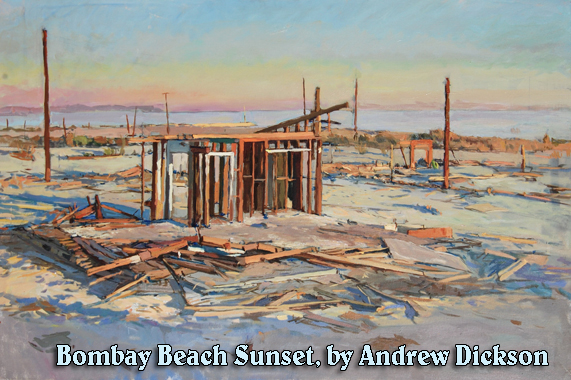 Andrew Dickson, Bombay Beach Sunset Tim Kjenstad, Port of Long Beach Building. Digital Photograph